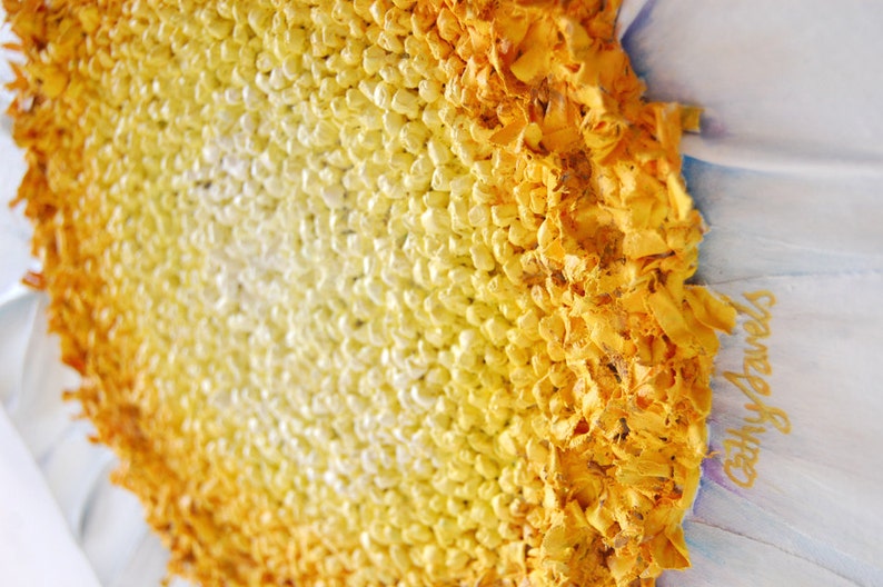 3D Flower Wall Art Home Decor Floral Wall Art Daisy Painting Etsy