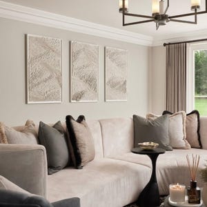 Biomorphic Wave Wall Art Sculpture: Organic Modern Clay Framed Textured Decor