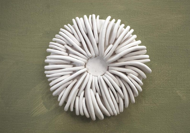 Scultura murale costiera - Arte tridimensionale con texture oceanica e barriera corallina immagine 10