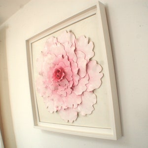 Wall Sculpture Art, 3D Wall Art, Clay Flowers, 3D Flower Wall Art