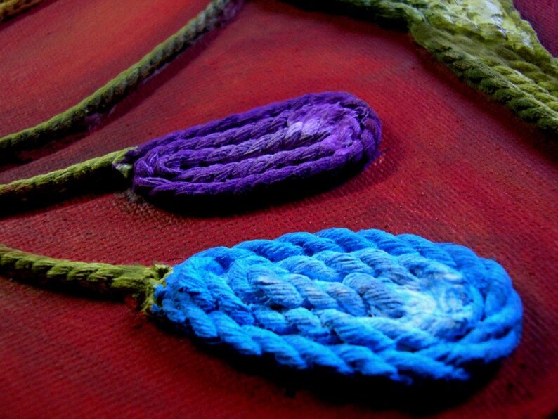 Textured Abstract Art Mixed Media Painting Colorful Wall Art | Etsy