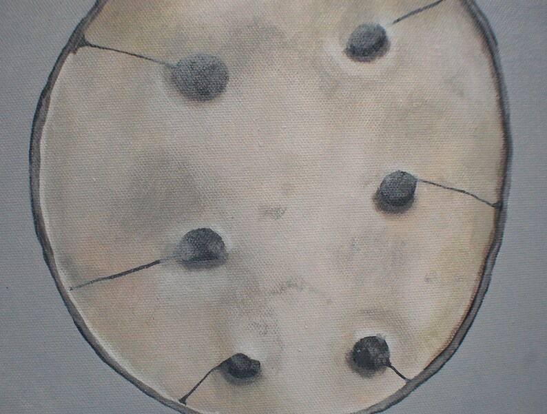 Honesty Painting  Lunaria Abstract Silver Dollar Money Plant image 2