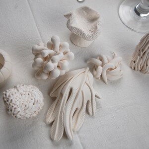 Tablescape Coral Reef Sculptures Hamptons Decor, Ocean Art, Table Decorations Centerpiece, Coastal Table, Coastal Chic, Beach House Art image 7