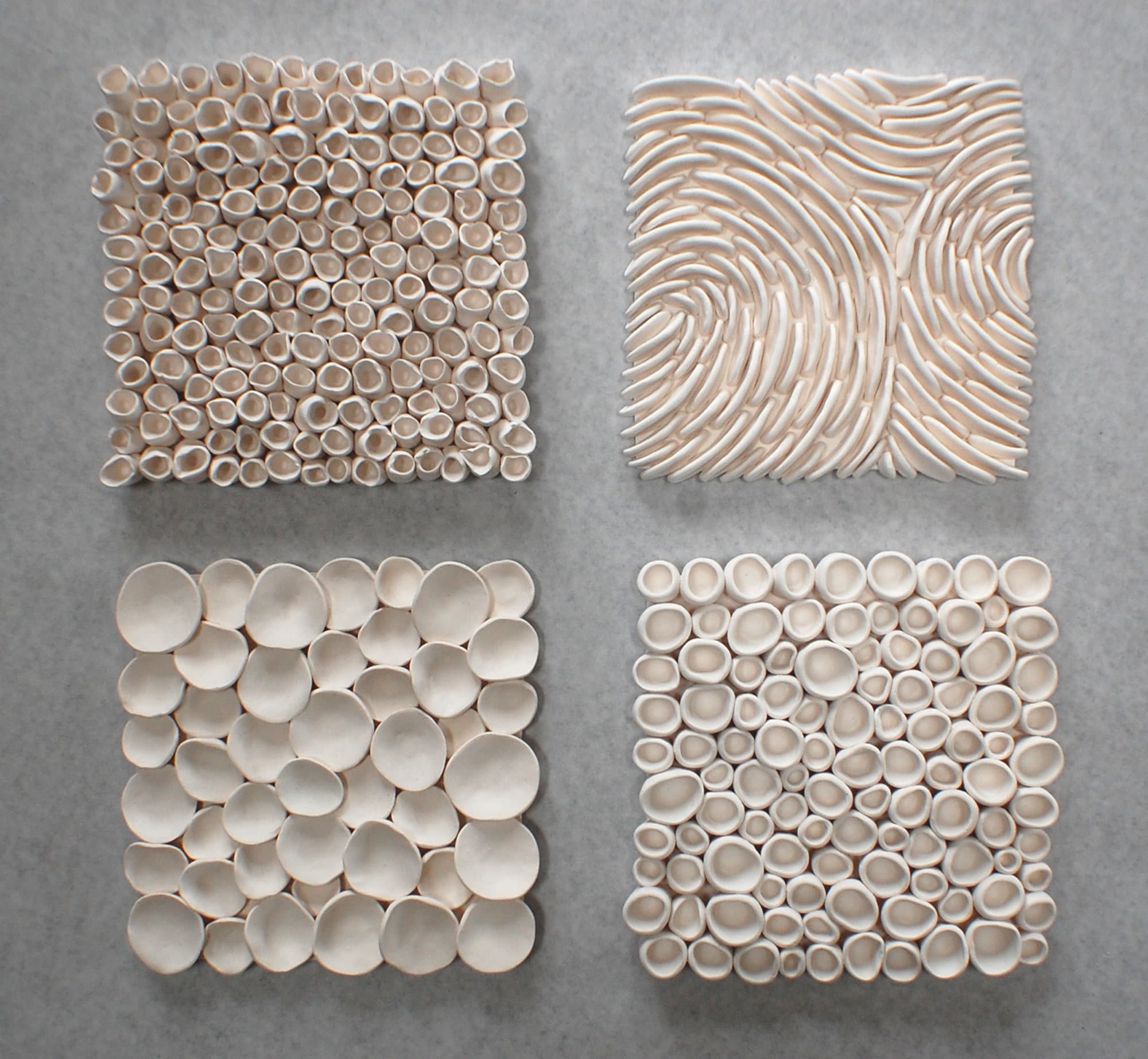 Square Sea Textures Wall Sculptures Coral Reef White Clay Etsy Australia