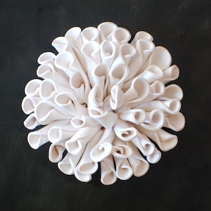 Spiral Coral Ocean Sea Textures White Clay Decoration, Art Beach House Accent Decor