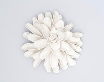 Flower Wall Sculpture - Textured Garden Flower Modern Minimalist Home Styling Accent
