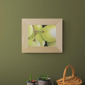 White Grapes Painting - Kitchen Wall Art, Wine Lover Success Gift