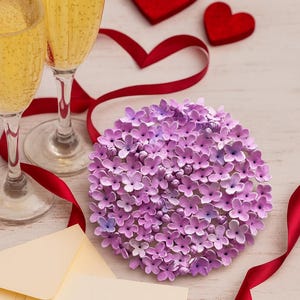 Romantic Lilac Flower Sculpture: Pink Floral Wall Art Cottagecore Home Decor - Limited Edition image 10