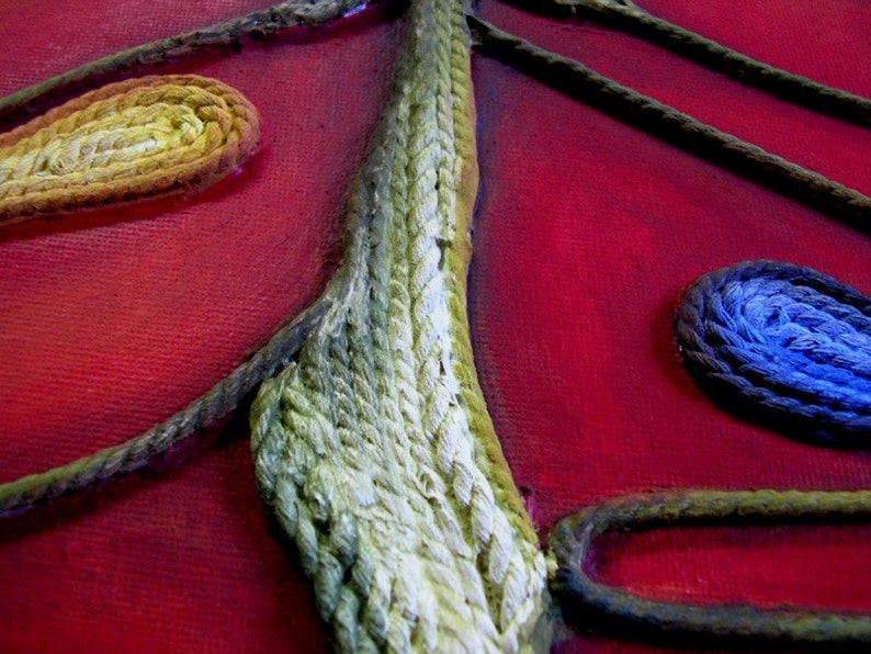 Textured Abstract Art Mixed Media Painting Colorful Wall Art | Etsy