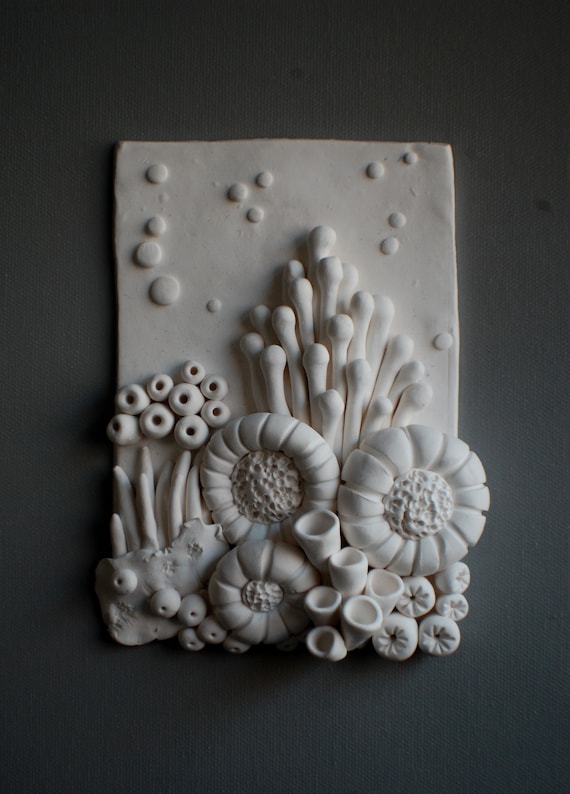 Hand-made customised ocean clay art, Clay art for home decor, wall decor