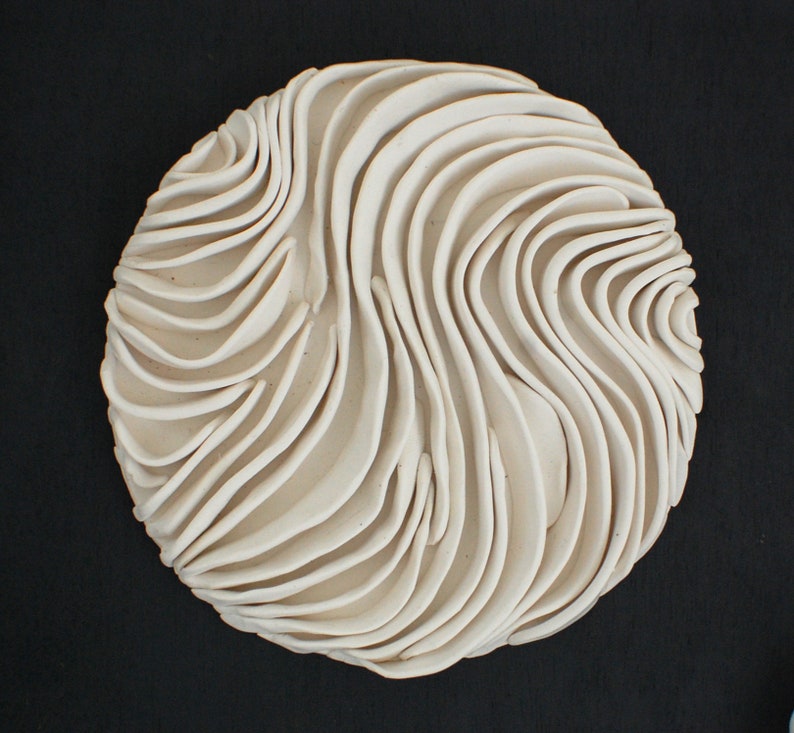 Coral Wall Sculpture Ocean Sea Textures White Clay Art Wall Etsy