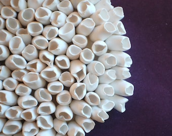 3D Wall Sculpture - Beach House Decor Coral Sea Textures Ocean Inspired White Clay Wall Art Tile
