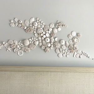 3D Korallen Wand Skulptur Installation - Nautische Strand Haus Dekor Wand Kunst