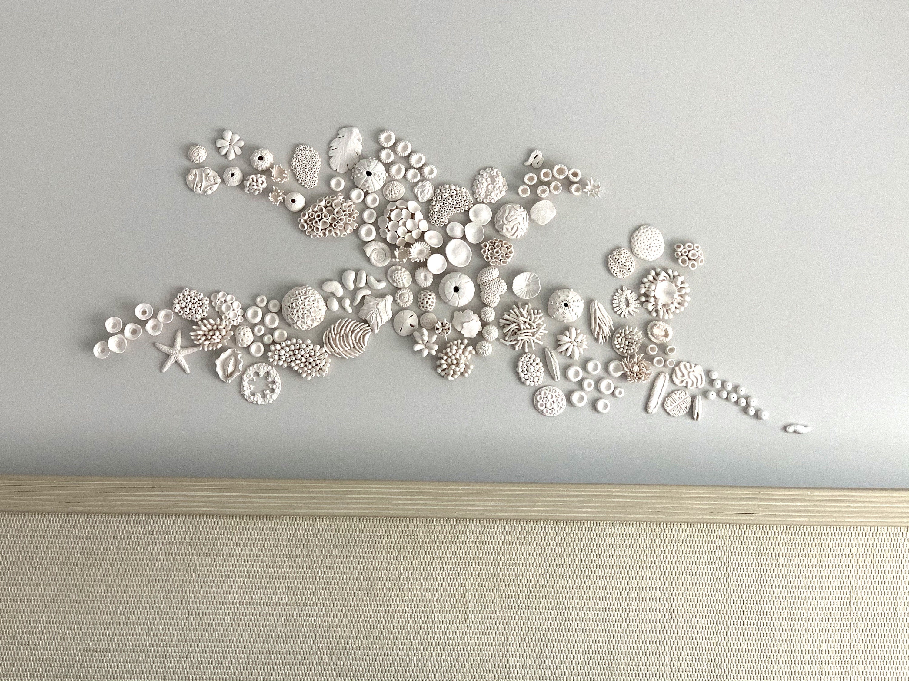 3D Coral Wall Sculpture Installation Nautical Wall Art, Beach