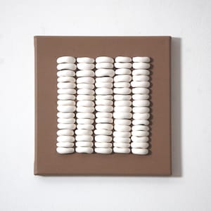 Textured Geometric Art on Canvas - 3D Abstract Multi Panel Wall Art