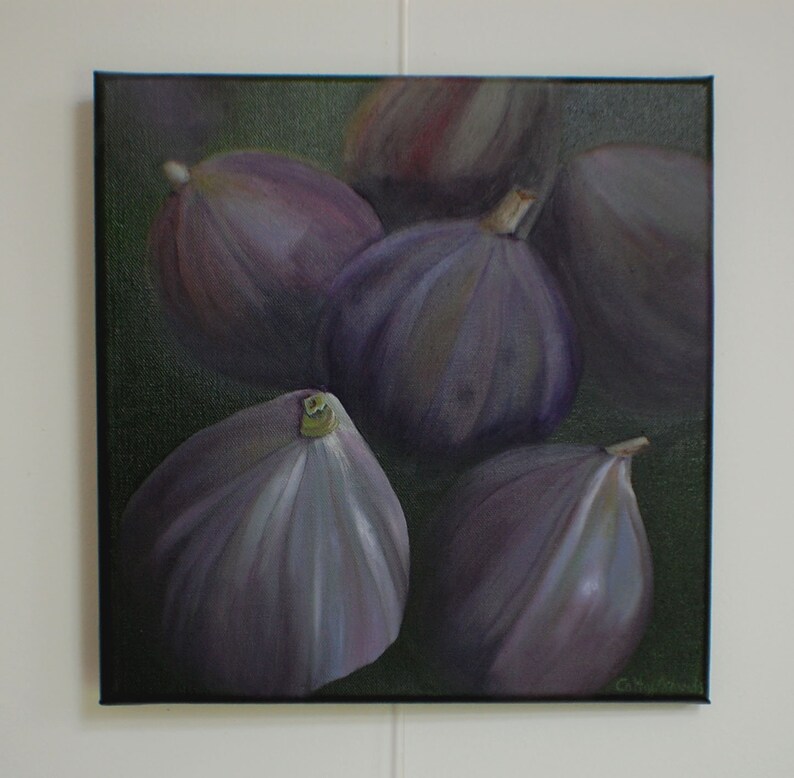 Figs Painting Kitchen Oil Painting Kitchen Wall Art Original Etsy