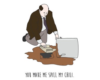 PRINTABLE The Office-parody Kevin-inspired card funny card (download only)