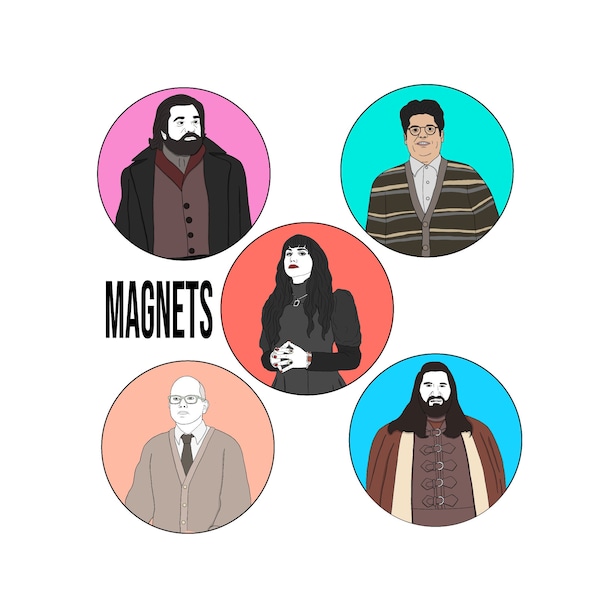 MAGNETS - What we do in the shadows-parody MAGNET set - birthday gift present vampire