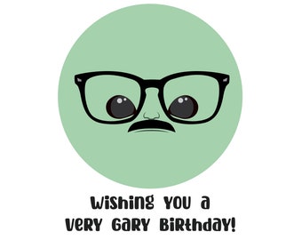 Gary Birthday Card - Brandon Whitten Fun - greeting card