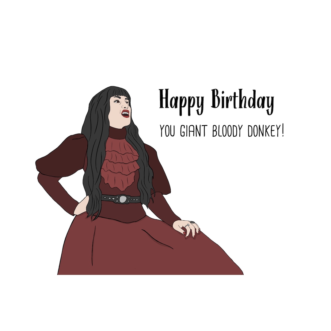 CARD What We Do Shadows Card Nadja-parody Birthday Card, Greeting Card