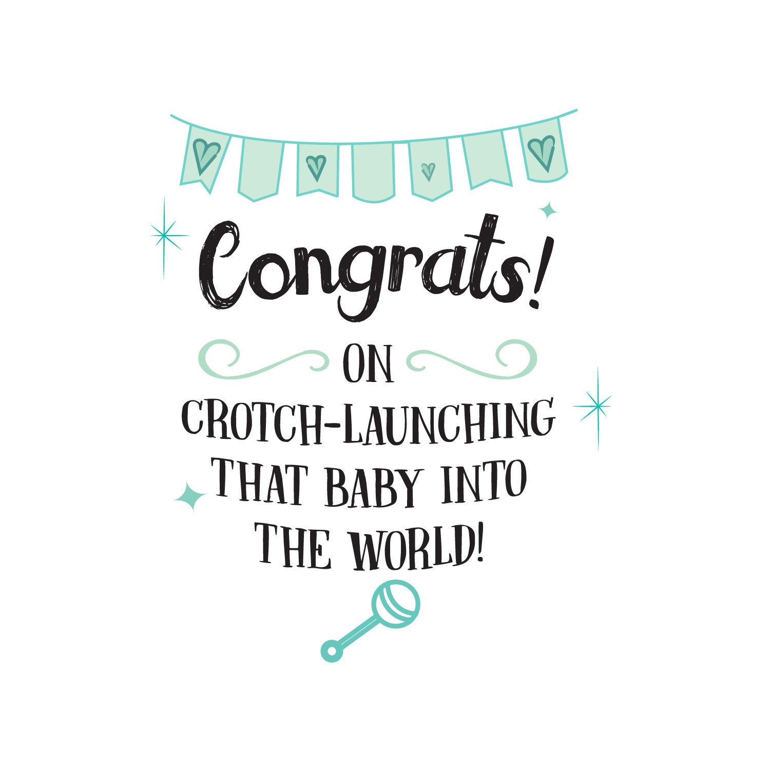 Printable Baby Launch Congratulations New Baby Card Download Etsy