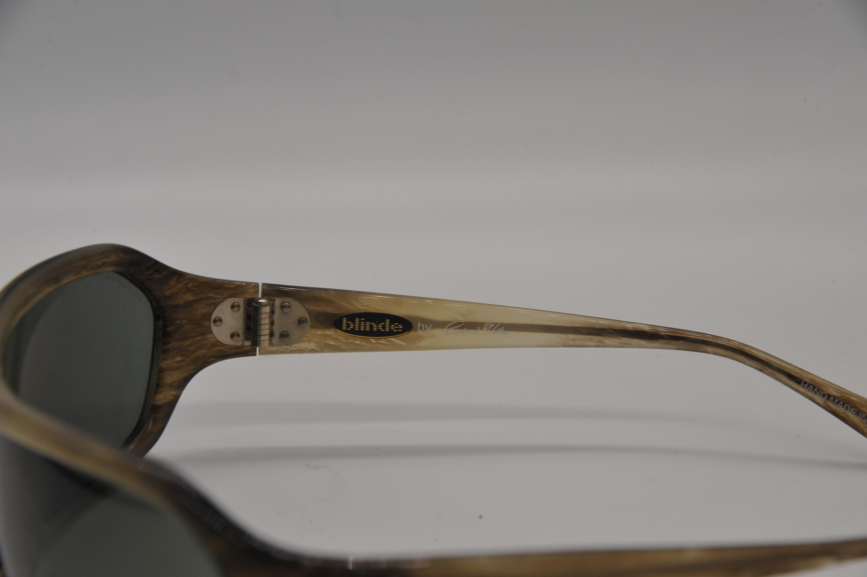 BLINDE by Richard Walker Sunglasses The Shuffler‎ Tortoiseshell Brown Lens Blinde by Richard Walker Sunglasses- Baby 8- Handmade in  main image 3
