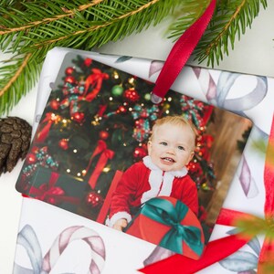 Custom Ornament Christmas family photo ornaments double sided photo ornament Christmas personalized ornaments gift couple ornament photo