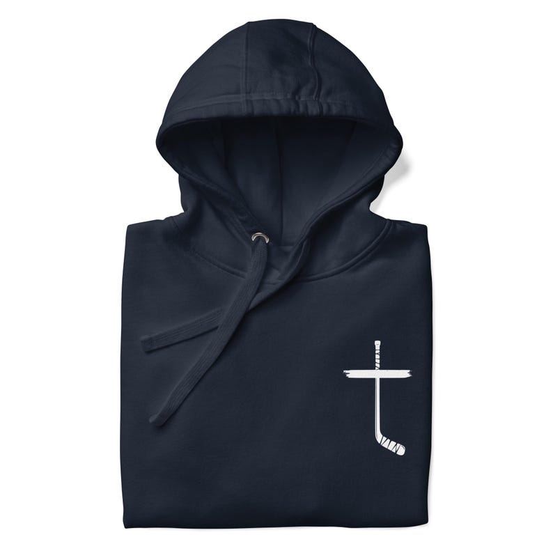 Ice Hockey Jesus Cross Hoodie design Jesus God Christian Hoodies for ice hockey motivation quotes for athletes Bible scriptures for strength
