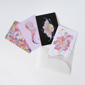 Card set 'Sakura Soda' - Limited edition pearlescent mini print collection