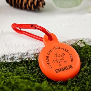 Dog AirTag Collar Holder, Silicone Dog Tag, Soundless Pet Collar Tag, AirTag Cover, Pet Tracker Case, Case for Apple AirTag, Dog Cat ID Tag