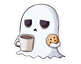 Morning Grumpy Ghost Halloween Mug