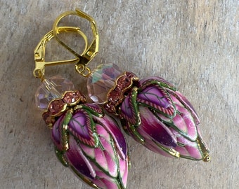 Berries & Cream Pod Earrings