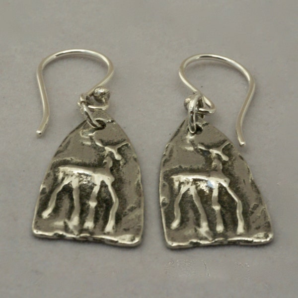 Silver Pewter Deer Earrings, Tiny Deer Jewelry, Nature Lover Earrings, Buck Earrings, Doe earrings, Animal lover, Nature lover gift under 20