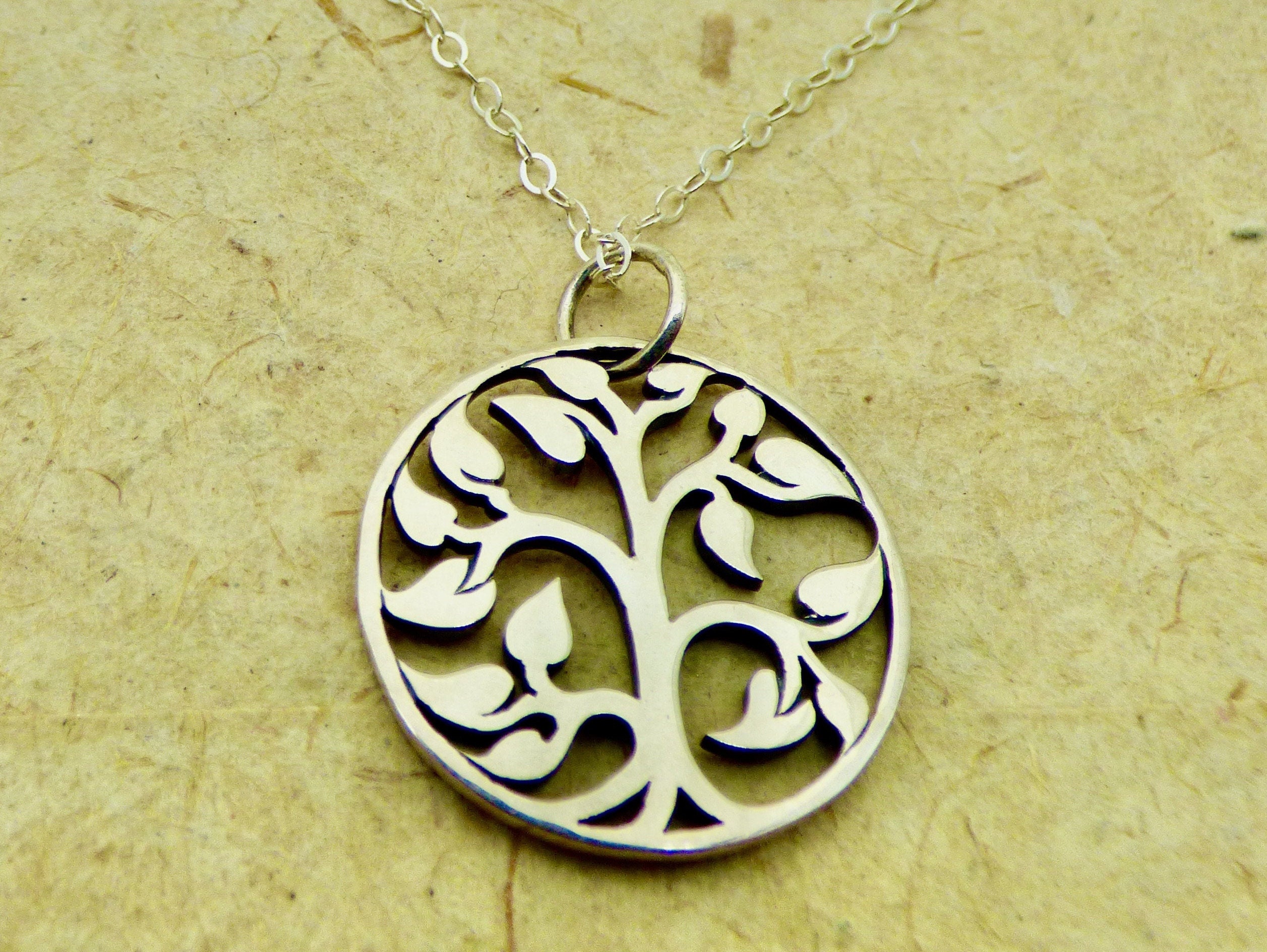 Buy Praavy 925 Sterling Silver Silver Tree Of Life Necklace (p19n0004)  Online