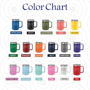 Custom 15oz Coffee Mug, Personalized Laser Engraved Mug, Monogram Coffee Mug, Insulated Stainless Steel Coffee Cup, Christmas Gift image 7