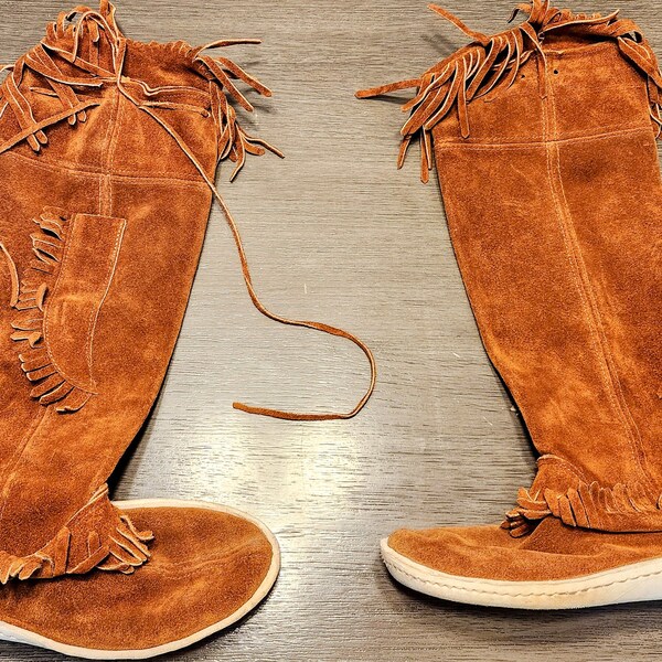 Mens Knee High Moccasins - Etsy