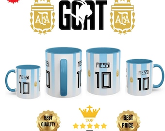 Messing Tasse | Argentinien Weltmeister | Argentinien Fächer NEU