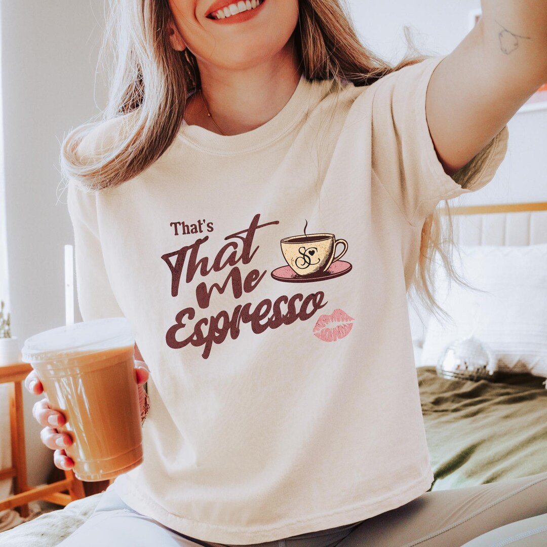 That Me Expresso Crop Top | Graphic Tee | Vintage Retro Cropped Tee ...