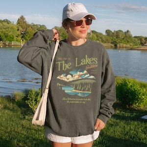The Lakes Sweatshirt | Swift Crewneck | Vintage Retro Folklore | Era Music Lyrics | Gift for Fan | Oversized Unisex Comfort Colors