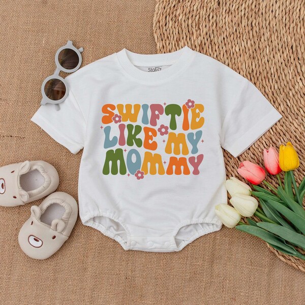 Swiftie Like My Mommy Romper, Happy First Mother's Day Clothes, Newborn Baby Boys Girls Bodysuit, Mommy's Girl Romper, Little Swiftie Outfit