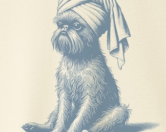 Brussels Griffon Shirt: Vintage Griff Spa Bath Sweatshirt or Hoodie or Tee Taco Dog