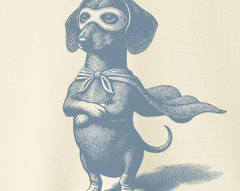 Dachshund Doxie Reluctant Hero Shirt - Superhero T-Shirt Sweatshirt Hoodie Taco Dogs