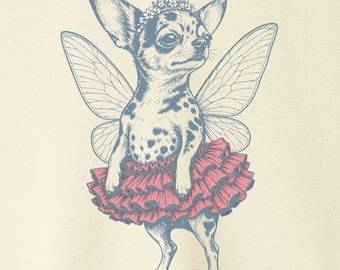 Chihuahua Fairy T-Shirt - Dog Tutu Shirt Sweatshirt Hoodie Taco Dog