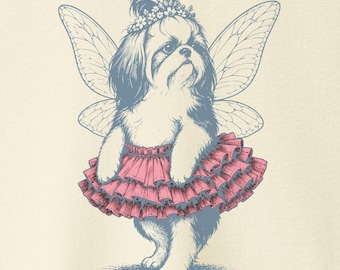 Shih Tzu Fairy T-Shirt - Dog Tutu Shirt Sweatshirt Hoodie Taco Dog