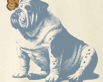 Camiseta de mariposa de bulldog inglés: sudadera, sudadera con capucha o camiseta de regalo de monarca Taco Dog