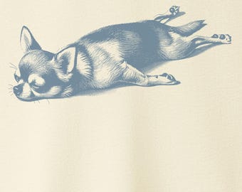 Camiseta Chihuahua Sploot - Divertida camiseta de perro Sudadera Sudadera Taco Dog