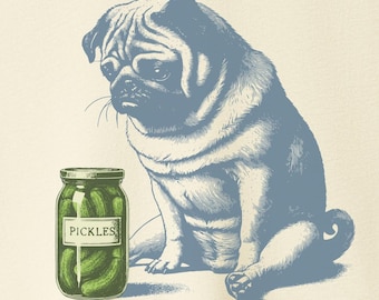 Pug Pickles T-Shirt: Pug Gift Sweatshirt or Hoodie or Tee Taco Dog