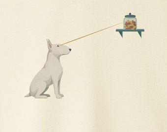 Bull Terrier Willpower Lazer Eye T-Shirt - Dog Shirt Sweatshirt Hoodie Taco Dog