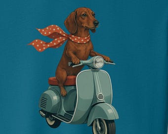 Camiseta vintage de patinete para perros salchicha - Sudadera con capucha para perros Taco Dog