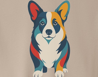 Corgi Color Block T-Shirt - Dog Shirt Sweatshirt Hoodie Taco Dog
